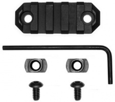 Планка GrovTec M-LOK Weaver/Picatinny 5 слотів 2.2"/5.58 см