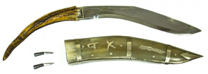 Ніж 10" Dhankute Transparent White Horn Кукрі